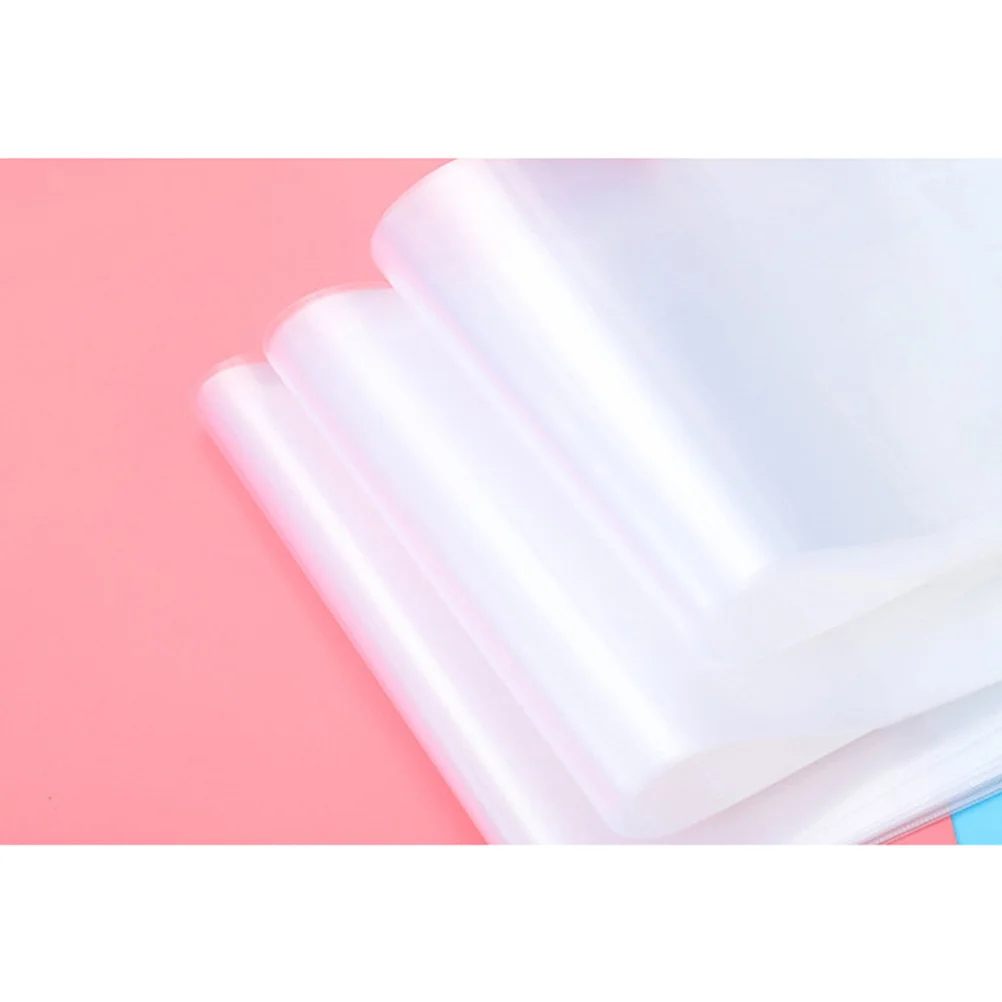 

20pcs 2 Sets A4 Extra Large Transparent Plastic Book Covers Waterproof Dust Resistant For Notebooks Exercise Books