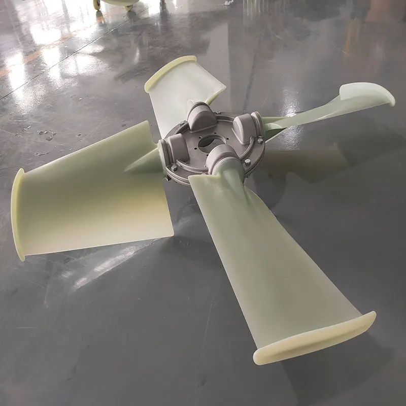 1300 Mm Diameter 4 Wings Axial Fan Impeller Plastic Fan Blades Nylon Fan For Animal Husbandry