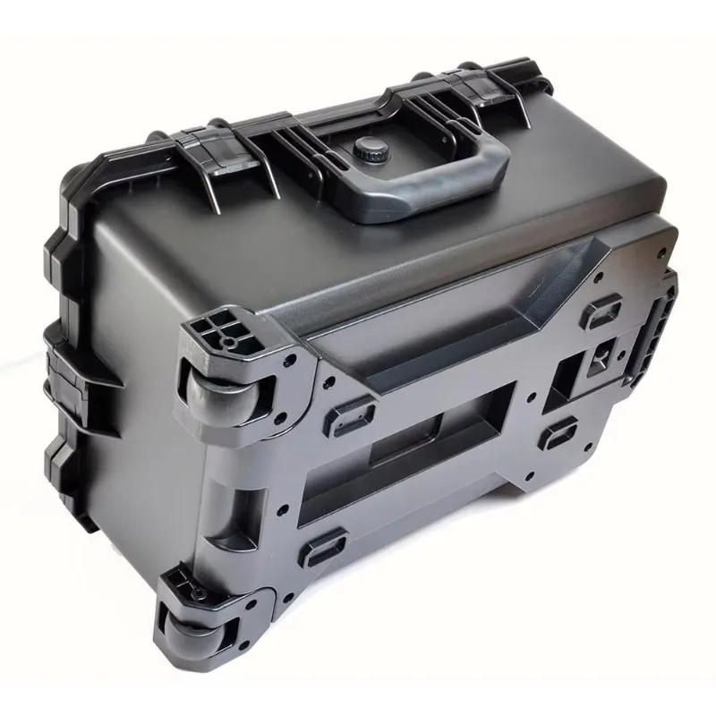 Hot Selling Plastic Equipment Box Toolbox Suitcase Portable Handle with Wheels