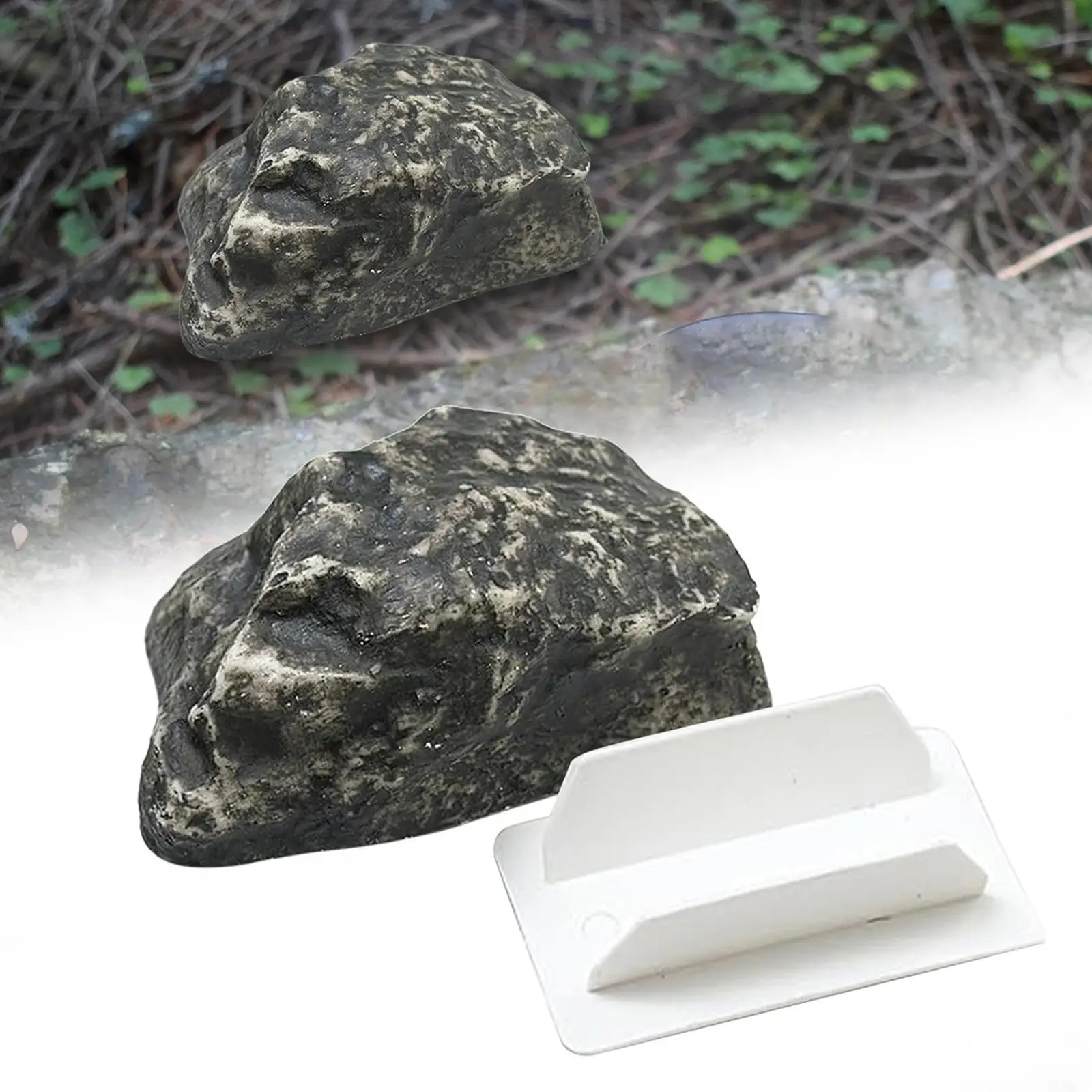 Key Fake Rock Spare Key Storage Box Holder Windproof Decorative Weatherproof Ornament Faux Stone Key Hider for Outside