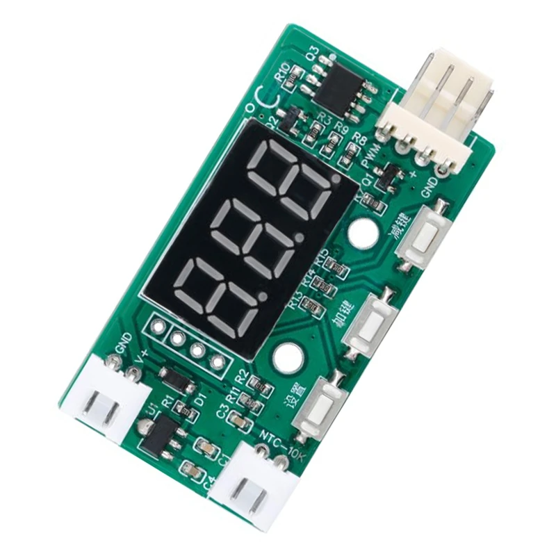2 Stuks 4-Draad Fan Temperatuur Snelheidsregelaar Module Board YR-1001 DC12V Fan Speed Controller Temperatuurregeling Module