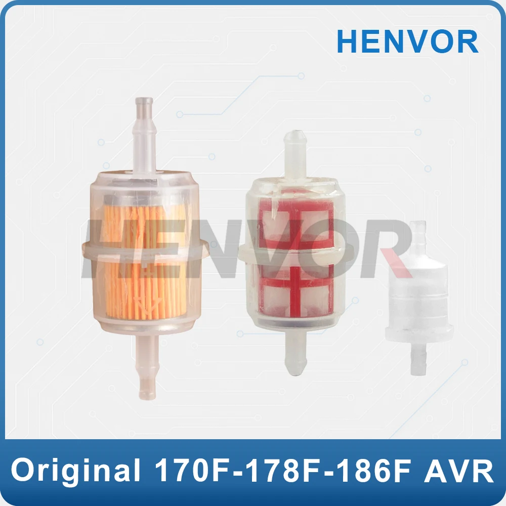 Taza de filtro de combustible de motor refrigerado por aire 170F 178F 186F, conjunto de elemento de filtro de combustible de generador, accesorios de filtro de aceite