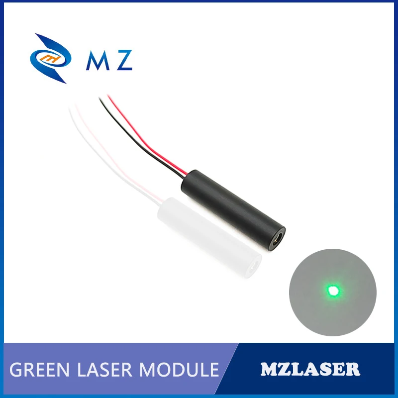 Modulo diodo laser punto verde vendita caldo compatto mini D8mm 515nm 5mw 3V lente in vetro macchina di livello industriale laser punto verde