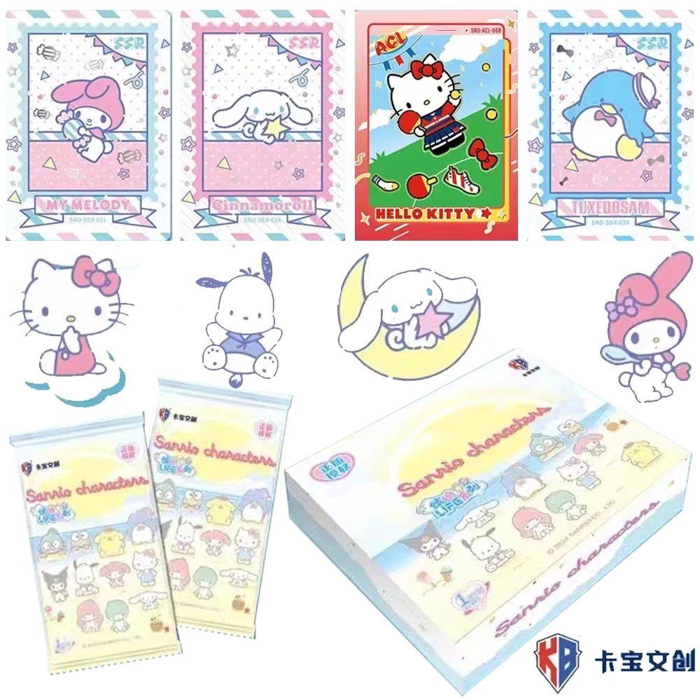 Genuine Kabao Sanrio Card My Melody Game Card Hello Kitty Booster Box Cartoon Cute Collection Children's toy gift box