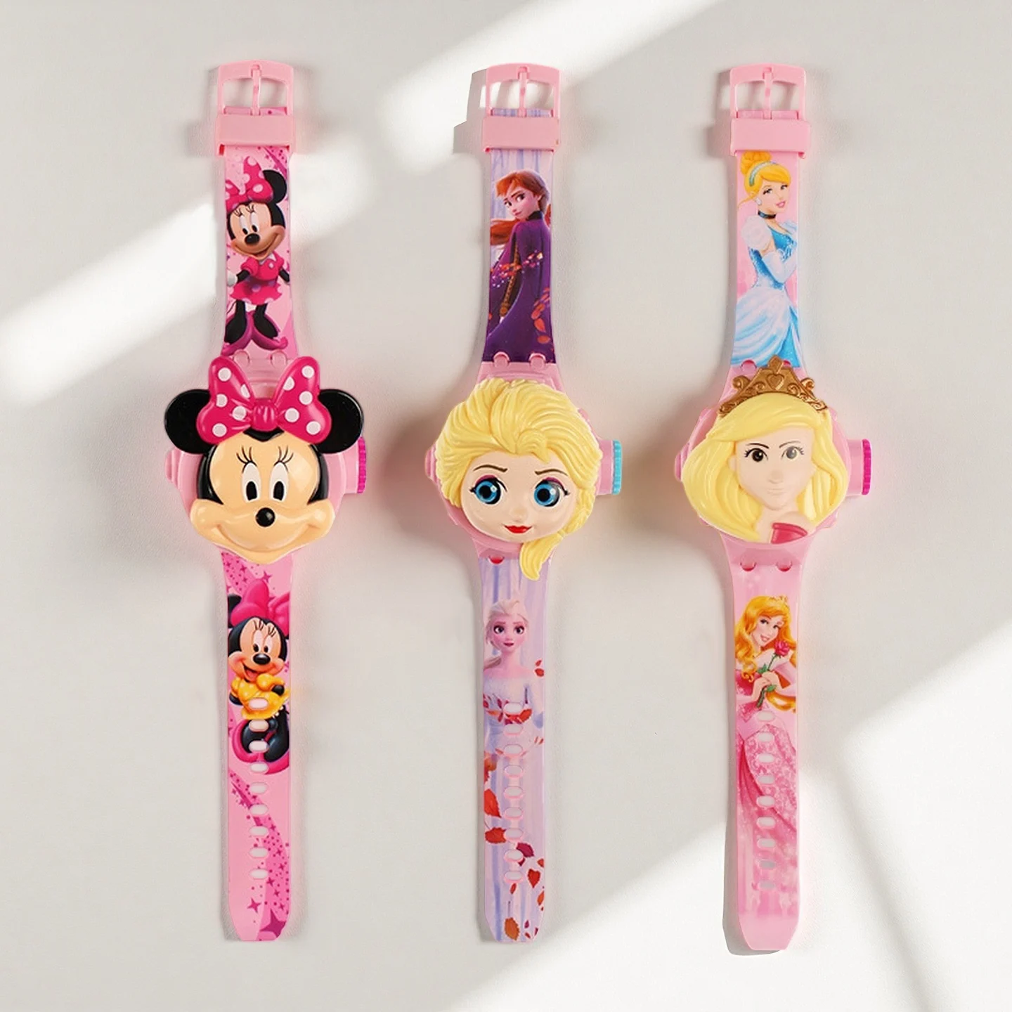 Reloj Infantil con Proyección de Mickey Mouse y Minnie Mouse 2026, Relojes para Niñas con Diseño de Unicornio y Stitch, Regalo para Estudiantes, Reloj Digital