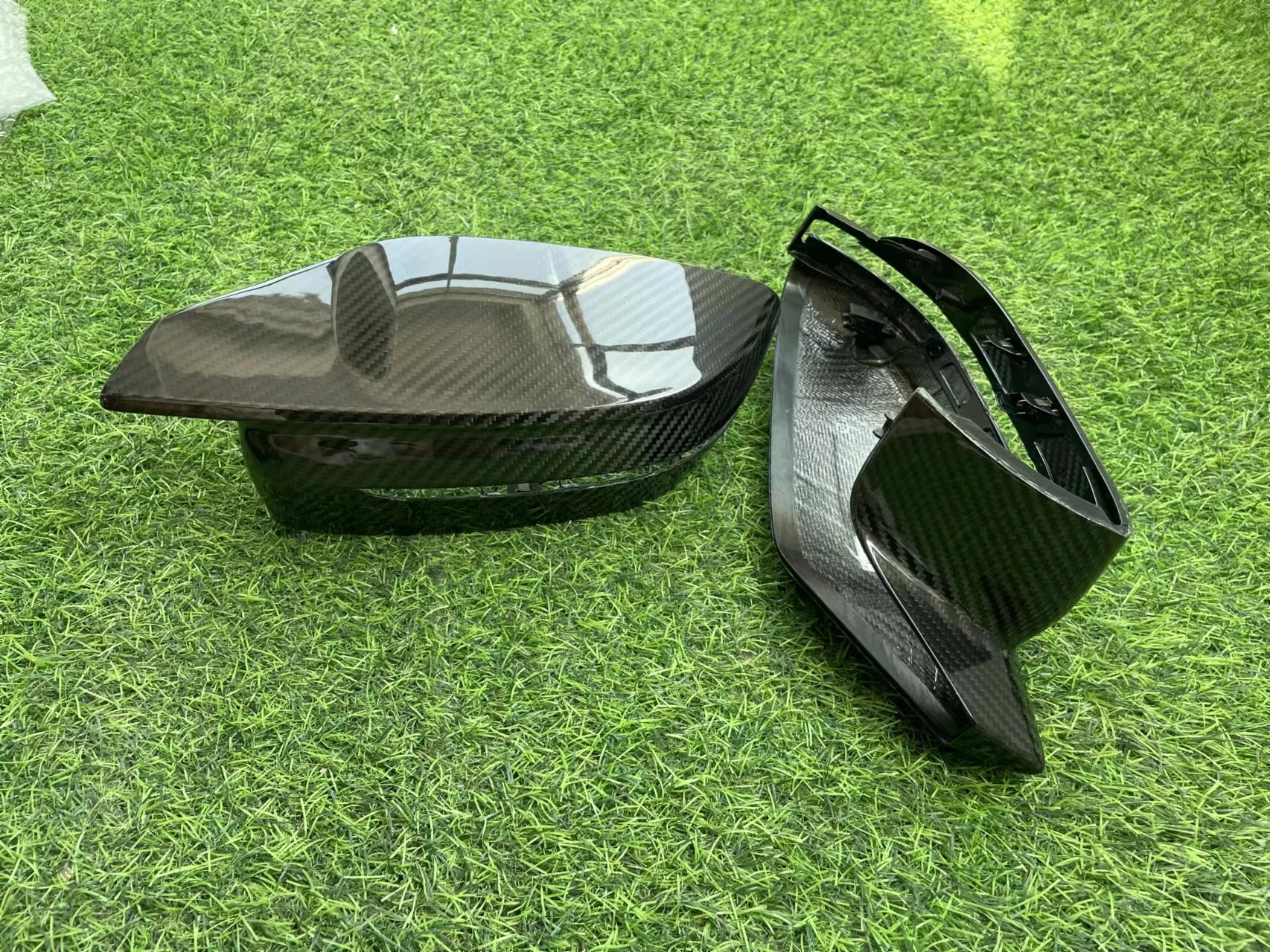 ألياف الكربون الجافة RHD OEM نمط أغطية مرايا قبعات ل M3 G80 M4 G82 G83 المنافسة 2019 + #2