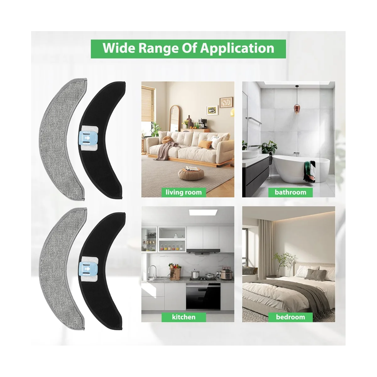 Replacement Mopping Pads for Combo J7+ Robot Vacuum,Microfiber Mop Pad Accessories Set