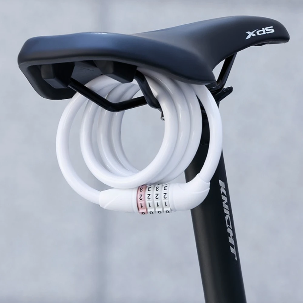 

Universal Bicycle Lock 4 Digit Password Steel Cable Anti Theft for MTB Road Bike Cycling Accessories Bicycle Lock