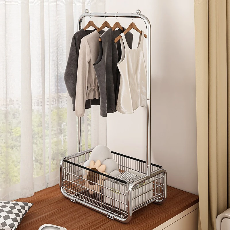 Household removable coat rack Floor-to-ceiling bedroom hanger Multifunctional rack