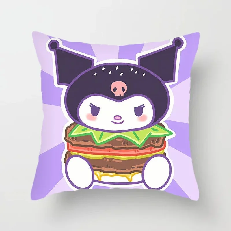 

MINISO Cute Cartoon Animal Burger Printed Cushion Cover Bedroom Sofa Window Sill Car Decoration Cushion Cover