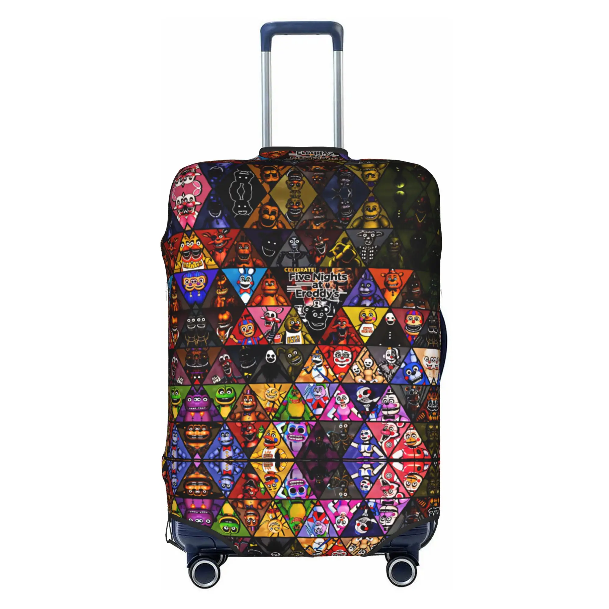 Anime F-FNAF Cartoon Luggage Cover Protector Fashion Game Travel Suitcase Protective Cover for 18-32 Inch