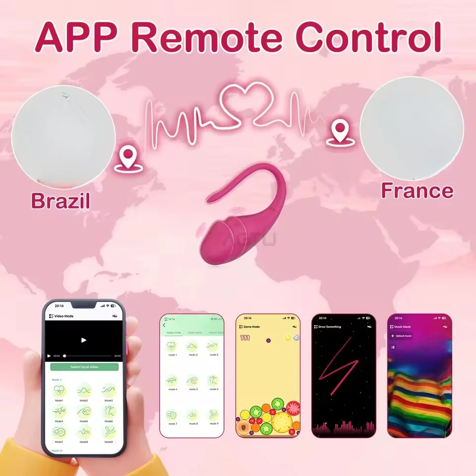 Wireless Vaginal Egg Vibrator App Control G Spot Anal Vibrating Massager Wearable Stimulator Adult Sex Toy for Couples view 2