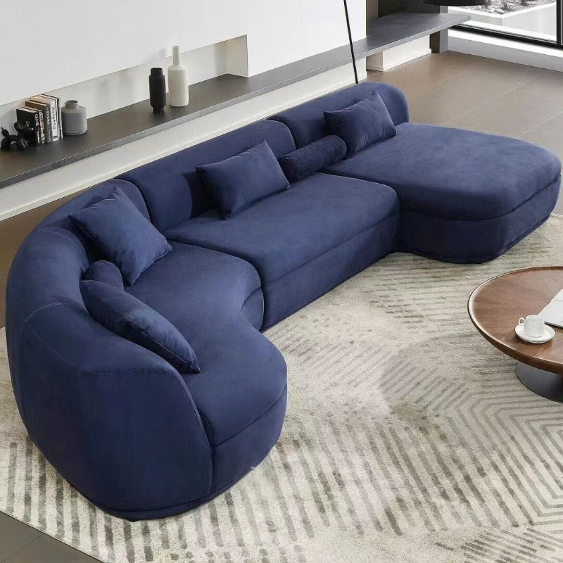 Moon sofa arc-shaped combination villa Taiping floor