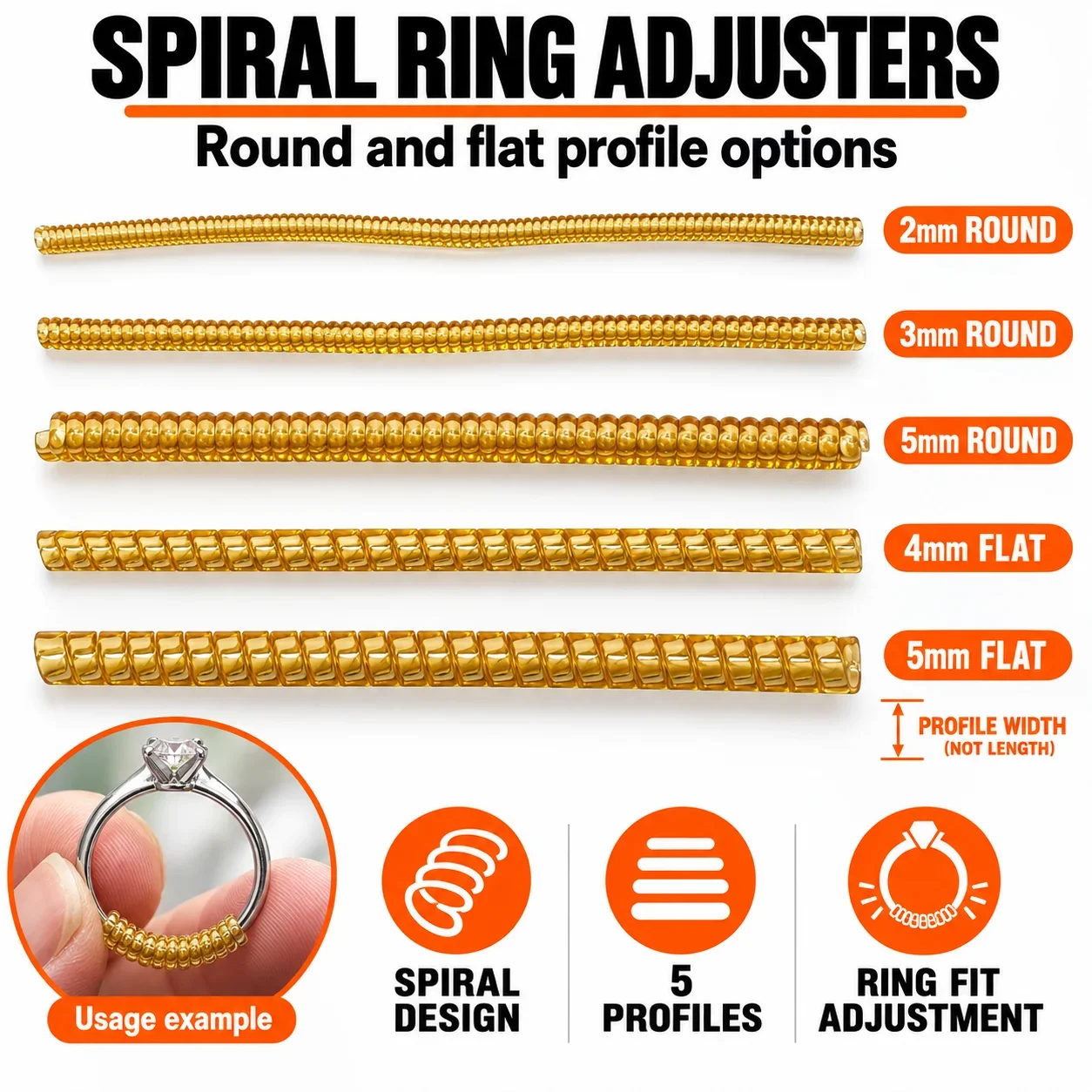 Universal Ring Sizer Gauge Set Finger Measuring Tool for Jewelry Making - Accurate Sizing Stick with Size Chart Professional Kit