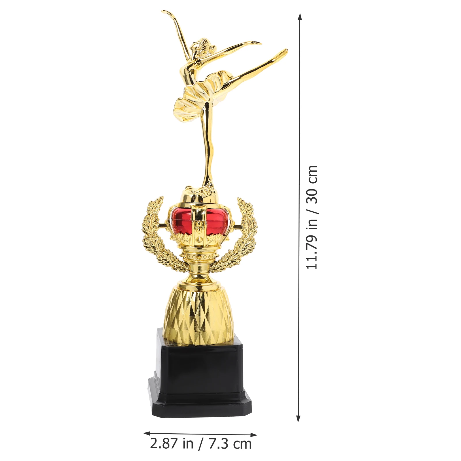 

Ballet Trophy Girly Gifts Dancing Trophiesdance Sports for Dancers Cup Plastic Gold Female Graduation Award