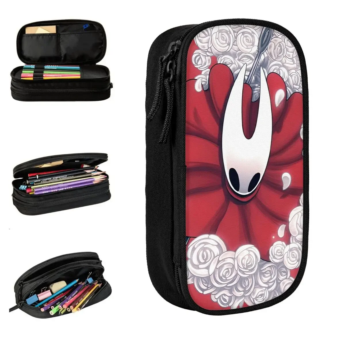 Hollow Knight Silksong Pencil Cases Pencilcases Pen Holder Kids Large Storage Bags Office Cosmetic Stationery