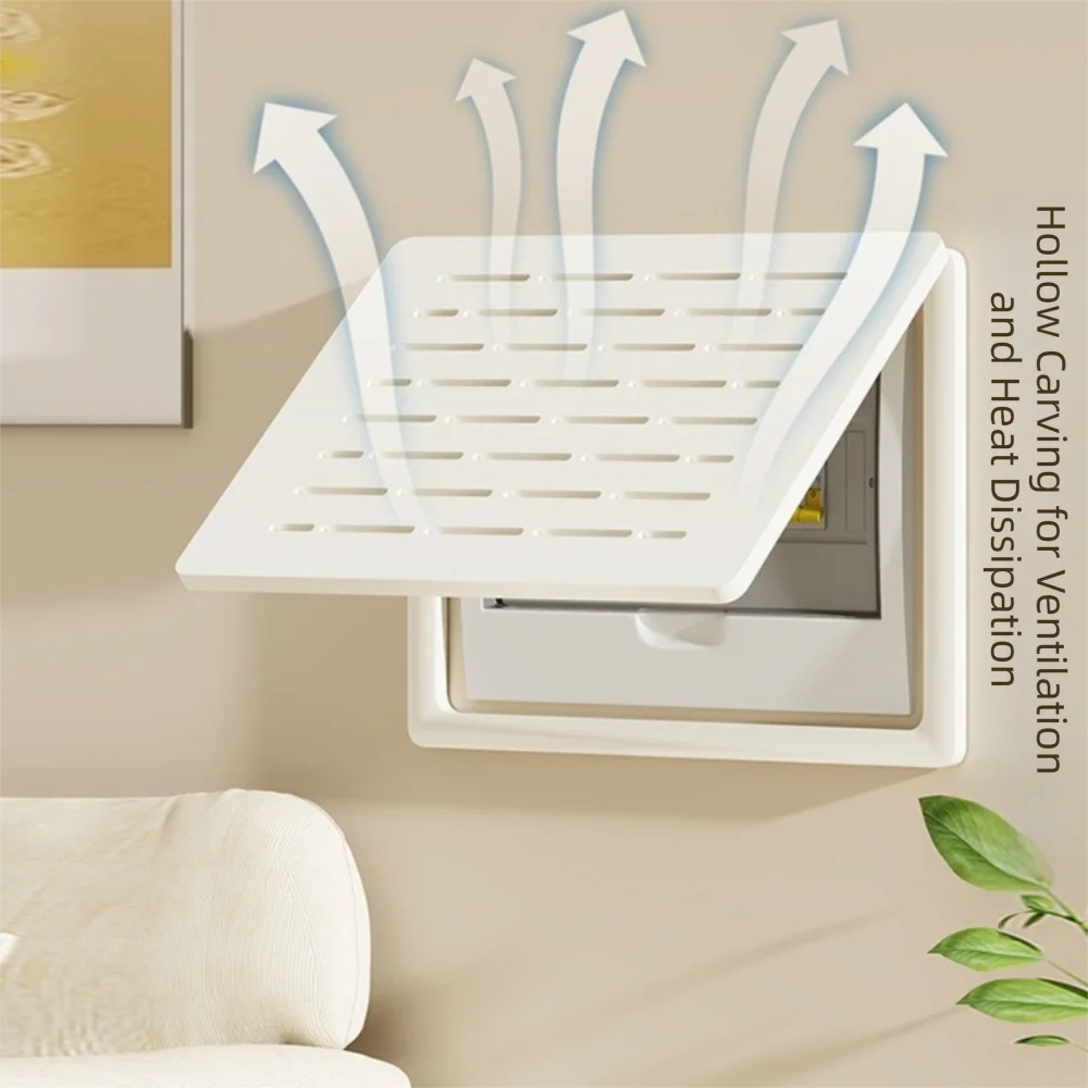 Creative Solid Color Electric Meter Box Decorative Cover Durable PVC Panel Cover Simple Electric Panel Cover Wall Decor