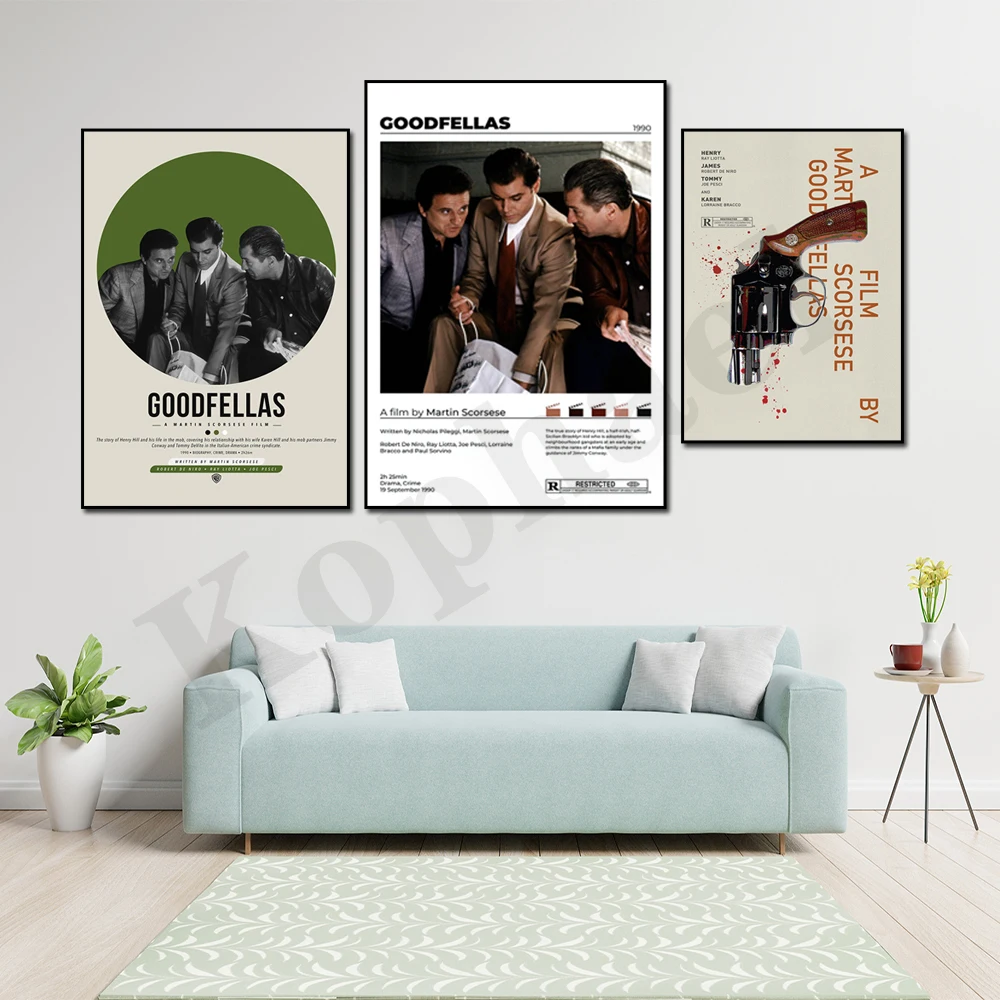 Goodfellas Martin Scorsese Minimalist Film Print Vintage Wall Art Home Decor Poster