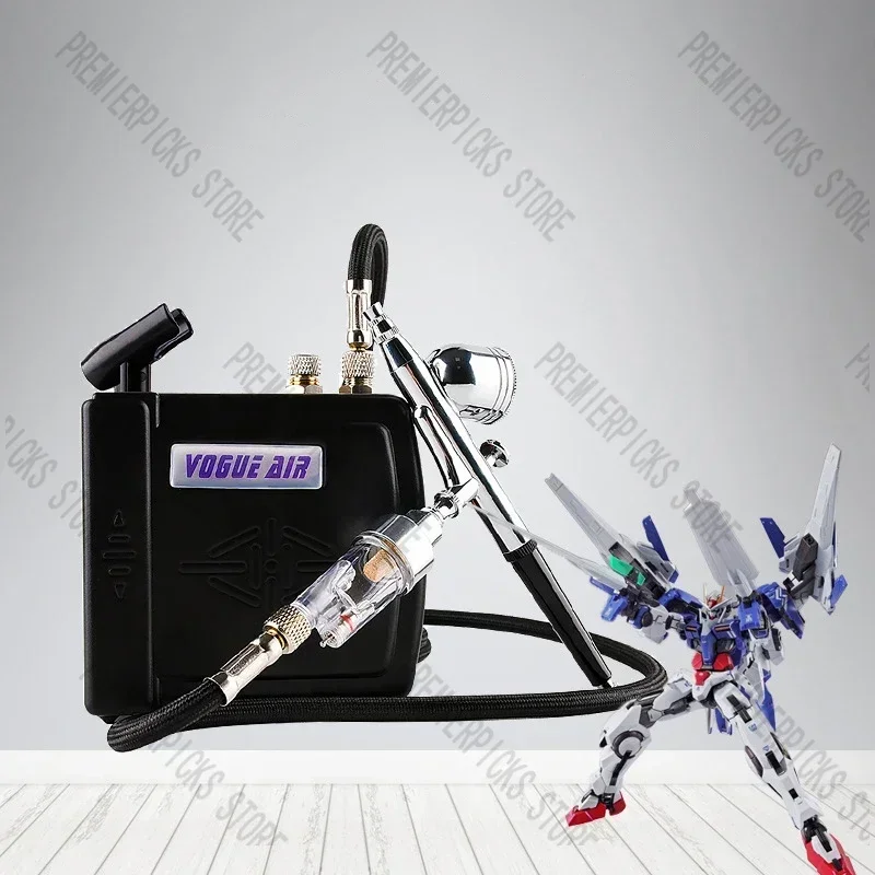 Air Pump Silent Mini Portable brush Tool Tattoo Artwork Gundam Spray Paint Model Coloring   with  Gun