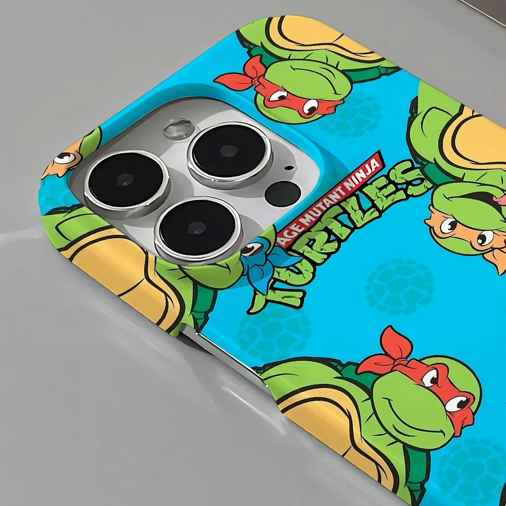 N-Ninja Turtles Phone Case for iPhone 16 15 14 13 12 11 Pro Max XS XR XSMax 6 7 8 Plus Glossy HD Hard PC Cover