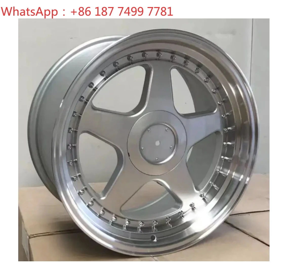 

YQ Alloy Wheel 5 Holes 5X108 Silver Machine Lip 19x8.5 High Quality Fit for Passenger Car Wheels