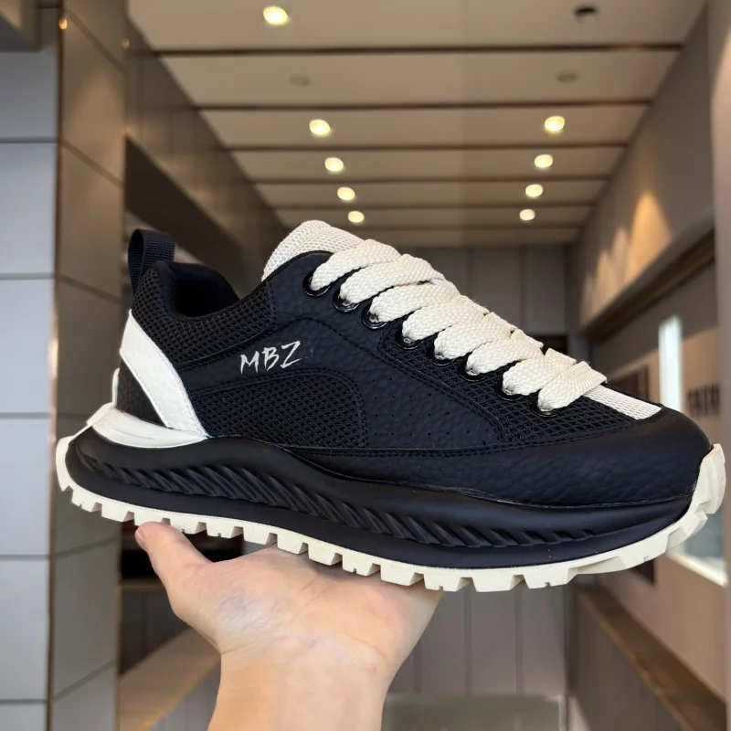 Fashionable Comfortable Designer Man Shoes Autumn Men's Casual Shoes Breathable Anti Slip Chunky Sneakers for Male Vintage Style