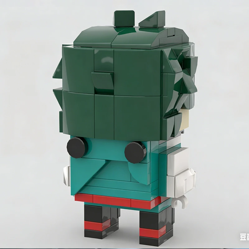 168 قطعة من مكعبات البناء على طراز بريكهيدز لشخصية إيزوكو ميدوريا من ماي هيرو أكاديميا، لعبة تجميع تقنية قابلة للتخصيص كهدية