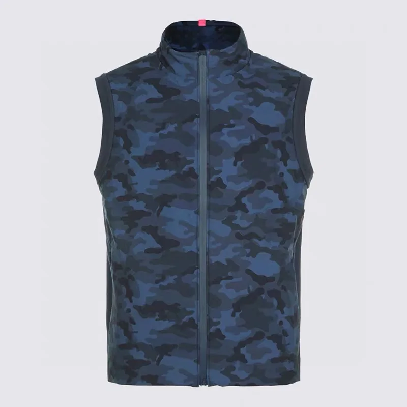 Golf clothing for men, autumn and winter outdoor sports, lightweight camouflage windproof golf vest