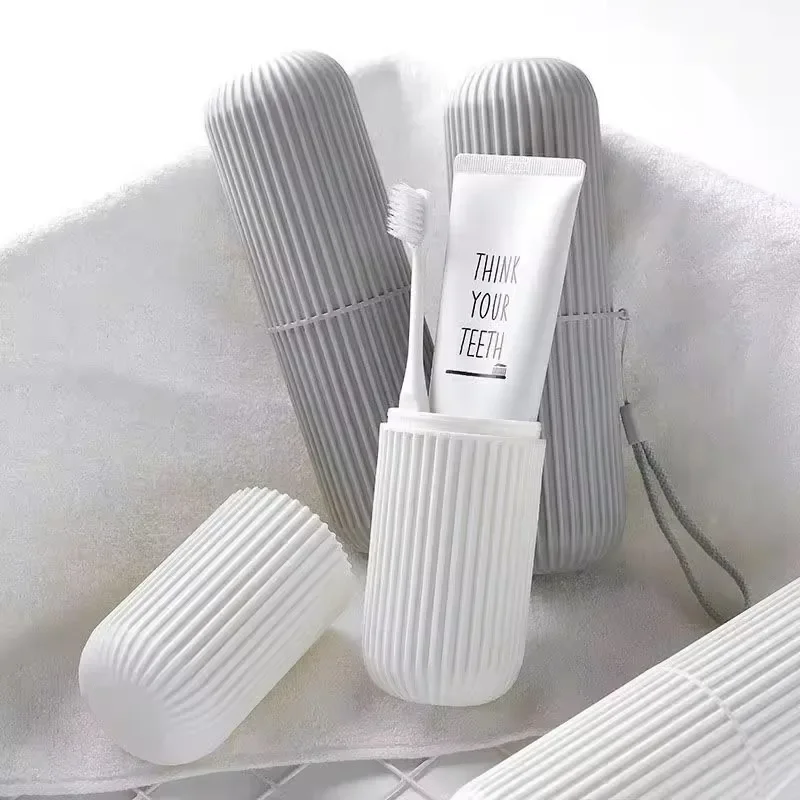 Travel Accessories Toothbrush Tube Cover Case Cap Fashion Plastic Suitcase Holder Baggage Boarding Portable Bathroom Accessories