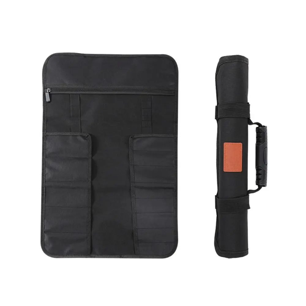 Elastic Coil Folding Reel Rolling Tool Bag Handbag Portable Multi-function Tool Box Oxford Cloth Separate Storage