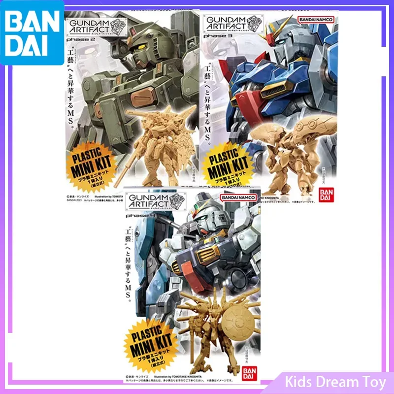 Bandai In Stock Original Shokugan Gundam ARTIFACT 02 03 04 Stark Jegan Zaku Anime Action Figure Plastic Mini Set Toys for Kids