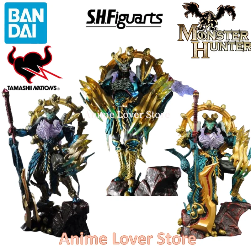 

Bandai Original SHFiguarts SHF Monster Hunter Tamashii Mix Hunter Zinogre Anime Action Figure Toys Gift Collectible Model