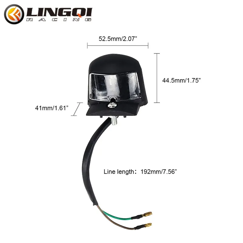 LING QI Pit Dirt Bike License Plate Light PP PC Plastic Motorcycle LED Lights For Most Motocross Accessories Parts view 6