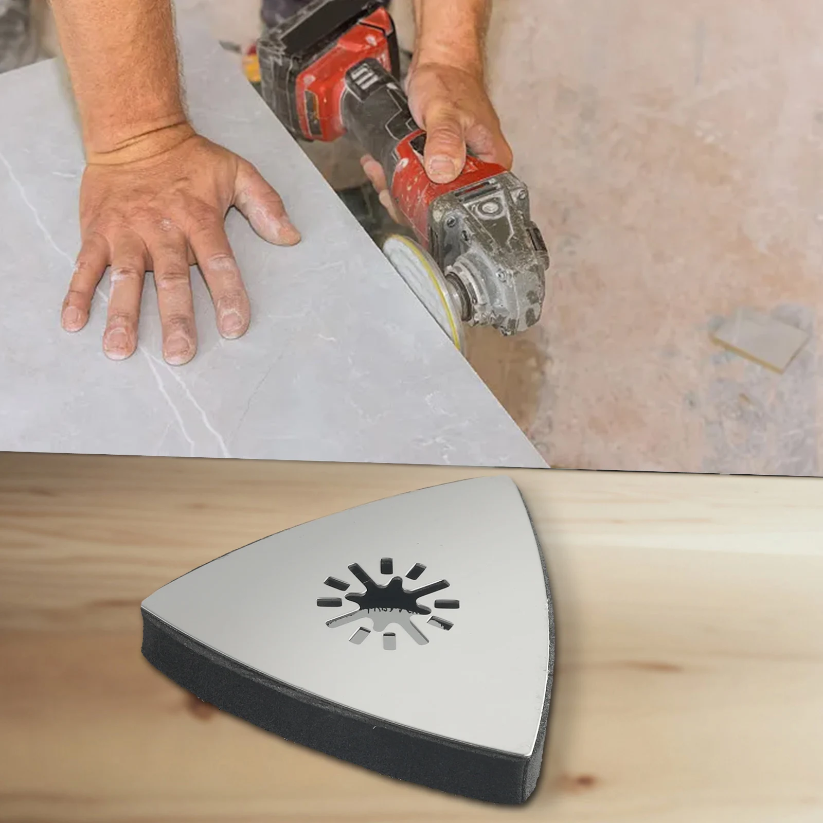 Discos De Lixa De Aço Inoxidável, Disco De Polimento Triangular, Multimaster Multi Tool, Oscilante