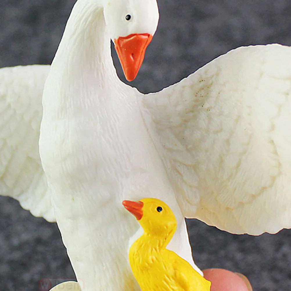

Simulation Plastic White Swan Animal Educational Kid Gift Creative Decor Photo Prop Imaginative Cognitive Development