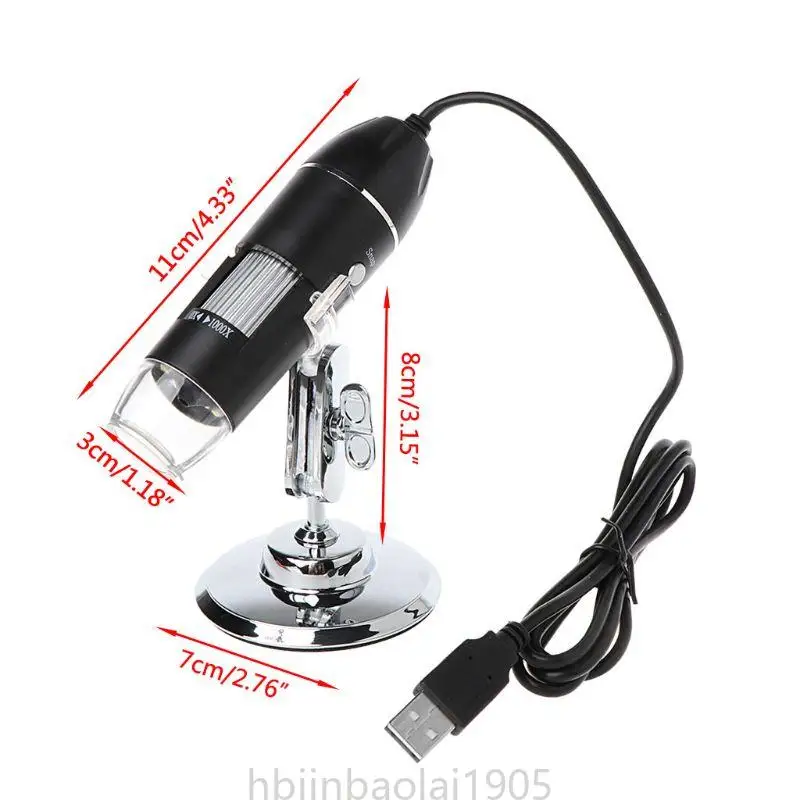 E74E 1000X Microscópio Digital Endoscópio 8 Microscopio Microscopio LENTIPER com suporte