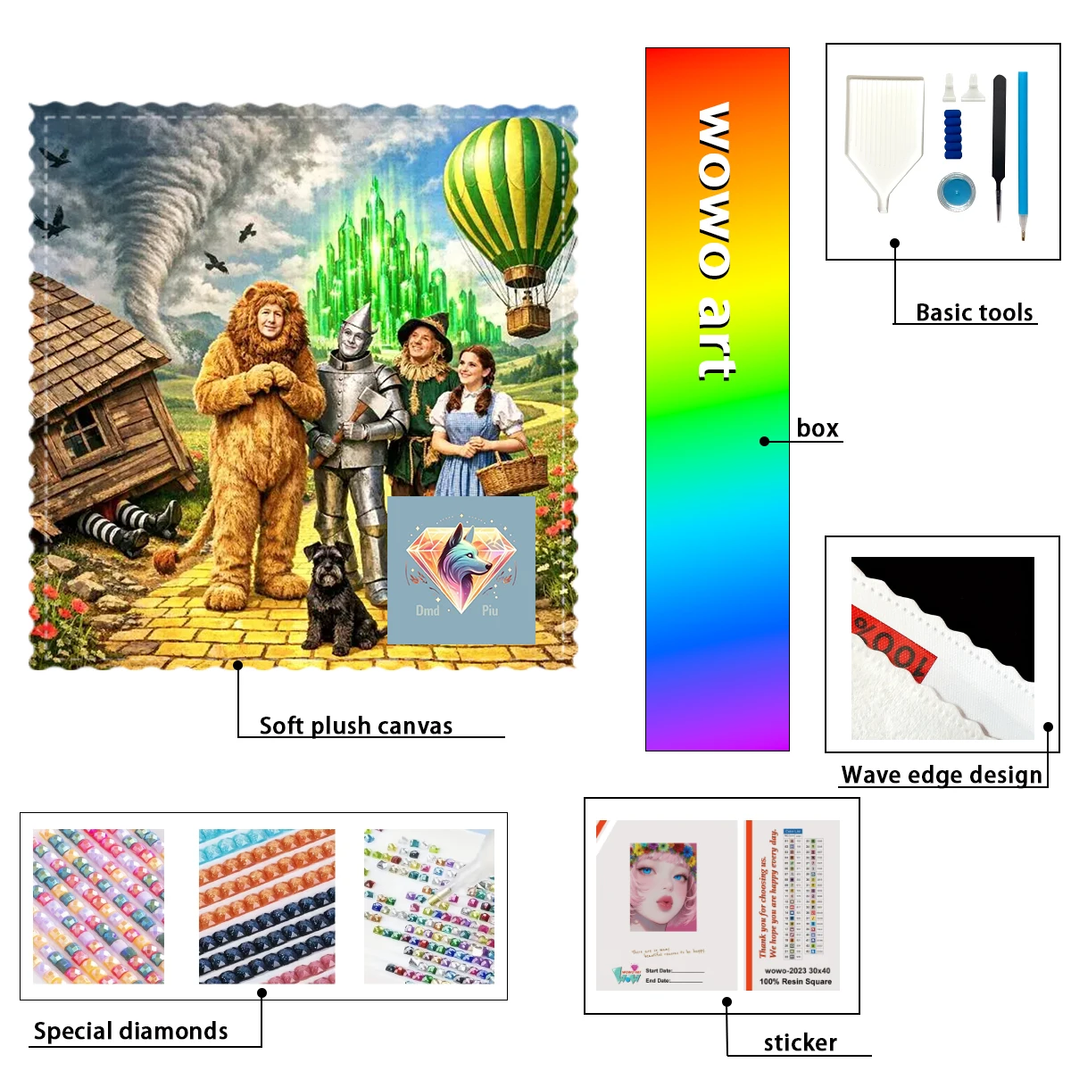 

【Piu Diamond Art】Набор для создания алмазных картин VIAJANDO A LOS CUENTOS из 100% смолы FD+AB+CR: Идеальное произведение, стоящее того, чтобы приобрести