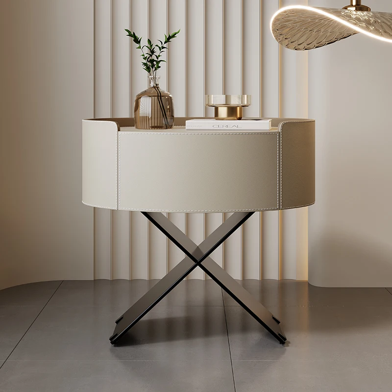 

Light Luxury Bedside Tables Creative Modern Storage Design Bedside Table Space Saving Mesitas De Noche Bedroom Furniture