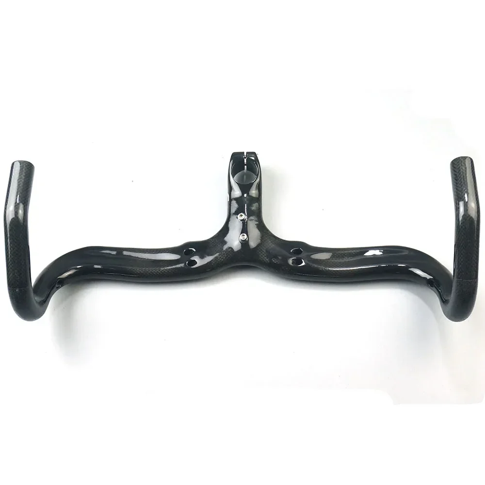 DEDA Full Carbon Fiber Road Bicycle Handlebar Integrated Bent Bar Internal Routing Road Bike Parts