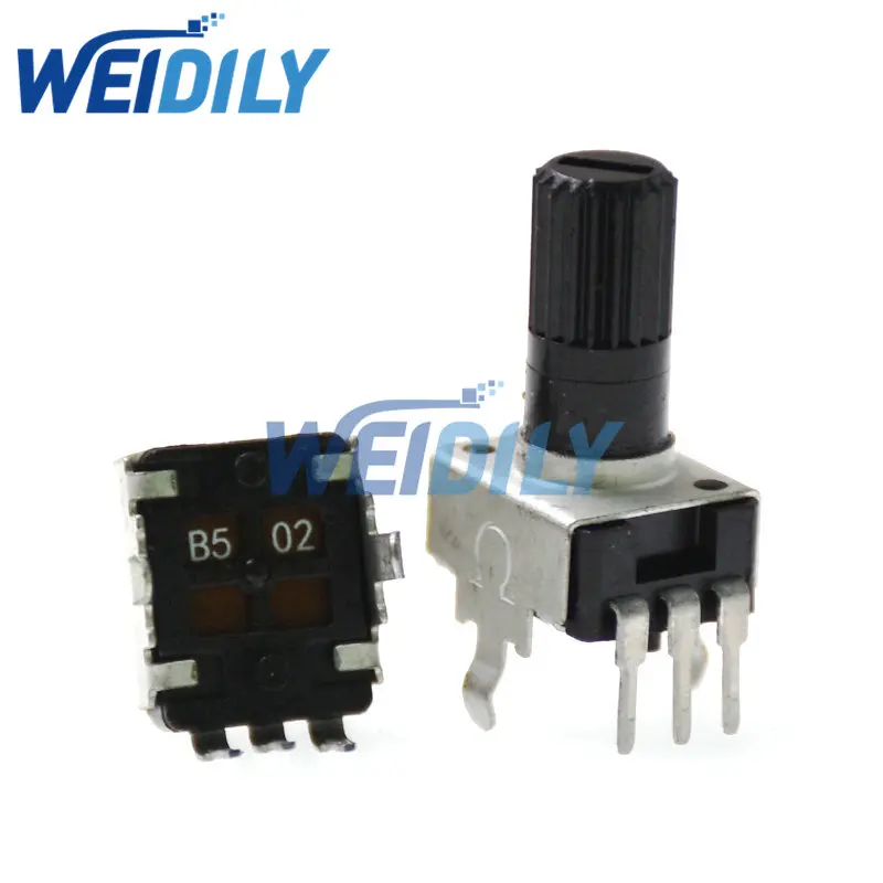 10 Uds RV09 Vertical 12,5mm eje largo 1K 2K 5K 10K 20K 50K 100K 1M 0932 resistencia ajustable 9 tipos potenciómetro giratorio de sello de 3 pines