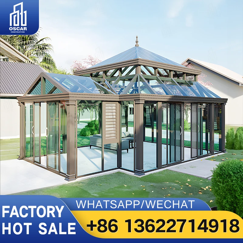 Customized Aluminum Sunroom for Garden Patio Deck Use with European Style