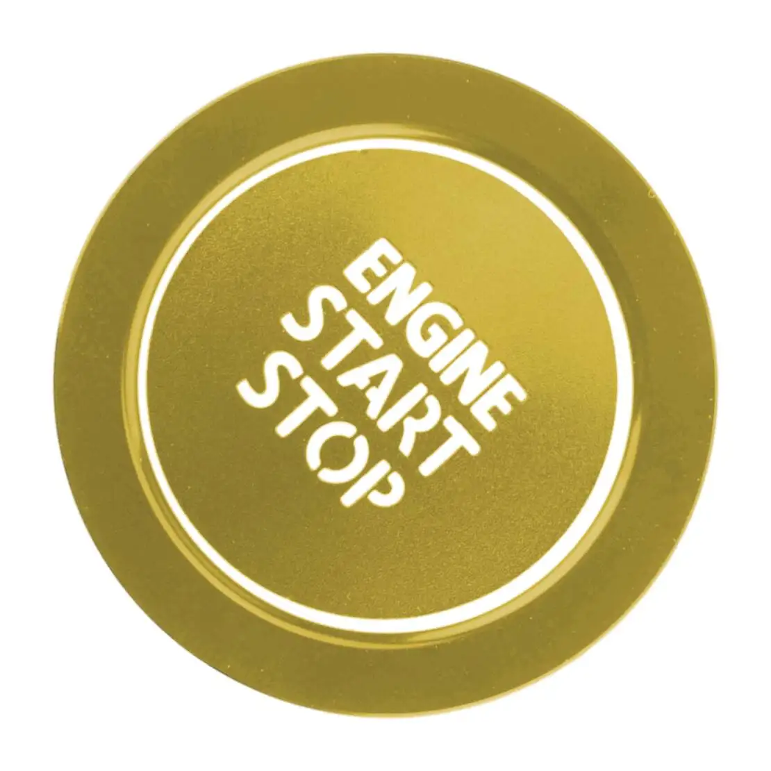 Gold Engine Start Stop Push Switch Ignition Button Ring Cover Trim Decor Sticker Accessory Fit for Subaru Forester Outback