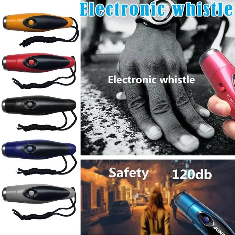 Referee Electronic Whistle 125dB w/ Lanyard Multifunction Outdoor Whistle Training Tool High Decibel Safety Exercise Accessories