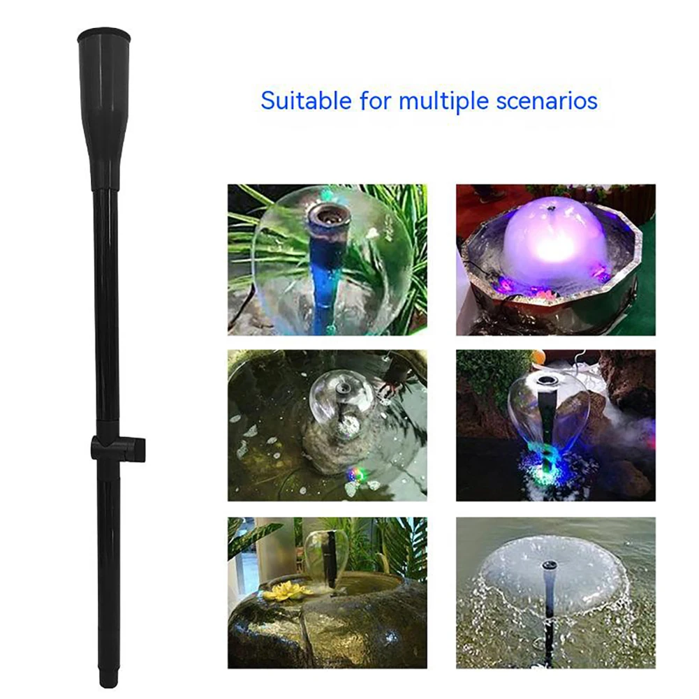 9pcs Fountain Pump Nozzle Set Adjustable Height Waterfall Sprinkler Spray Heads For Submersible Pump Water Outdoor Decorations