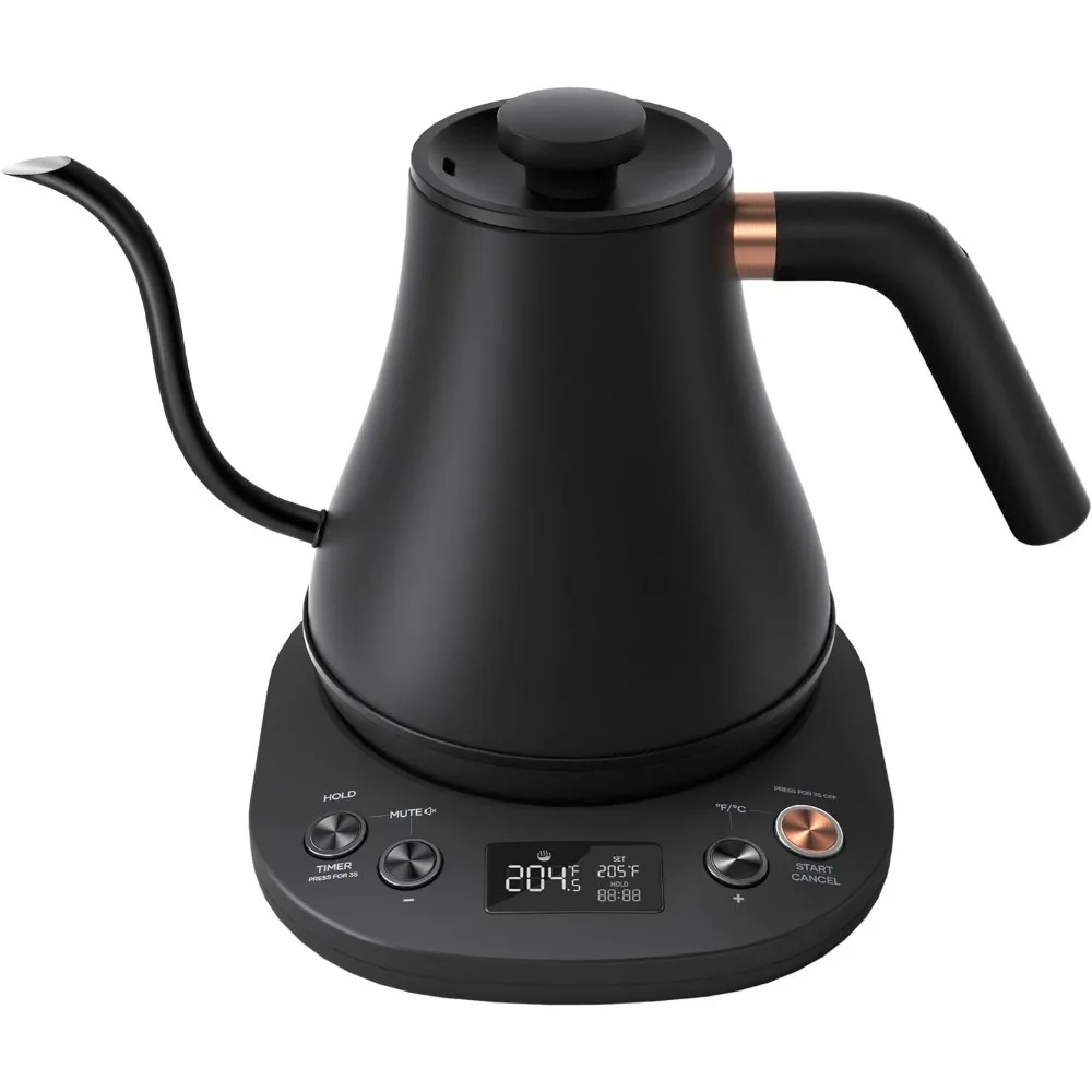 

Electric Kettle Gooseneck Pour Over Kettle ±1℉ Temperature Control Quick Heating Water Boiler for Coffee & Tea & Formula Auto S