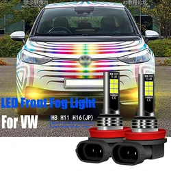 2pcs Car LED Front Fog Light Blub Lamps H8 For VW Beetle 2012-2016 CC Jetta Passat B7 B8 Polo 6R MK6 Scirocco mk3 Sharan Tiguan