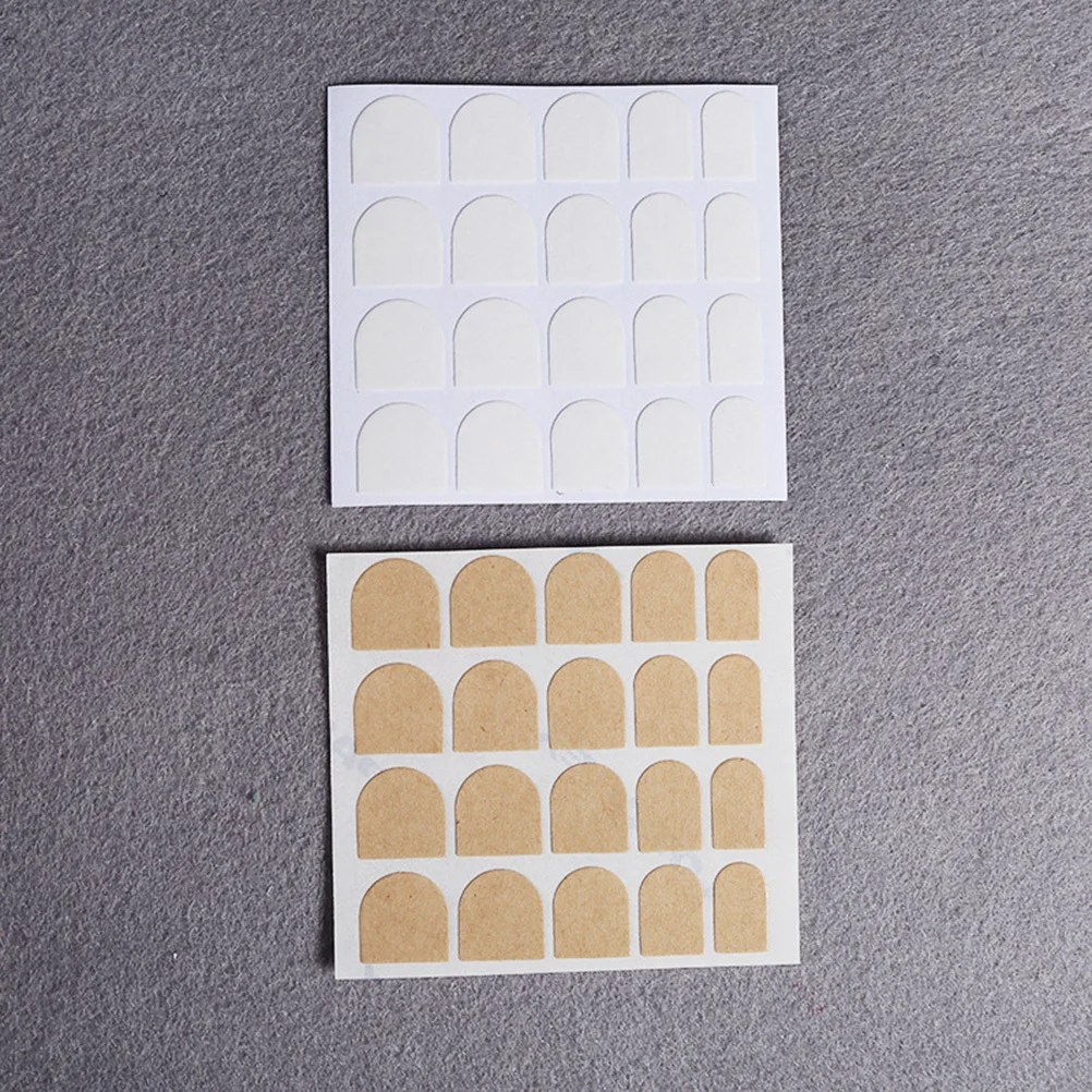 50 hojas de pegatinas para uñas, uñas postizas autoadhesivas, accesorios de manicura DIY, pegatinas para uñas blancas fáciles de quitar sin pegamento