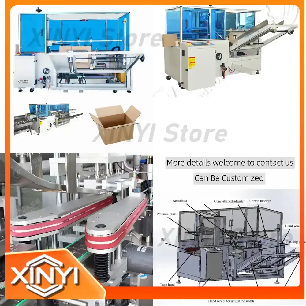 Leadworld High Intelligence Automatic Box Wrap Around Case Packer Machine for Carton Packing Sealing Machine for Ecommerce