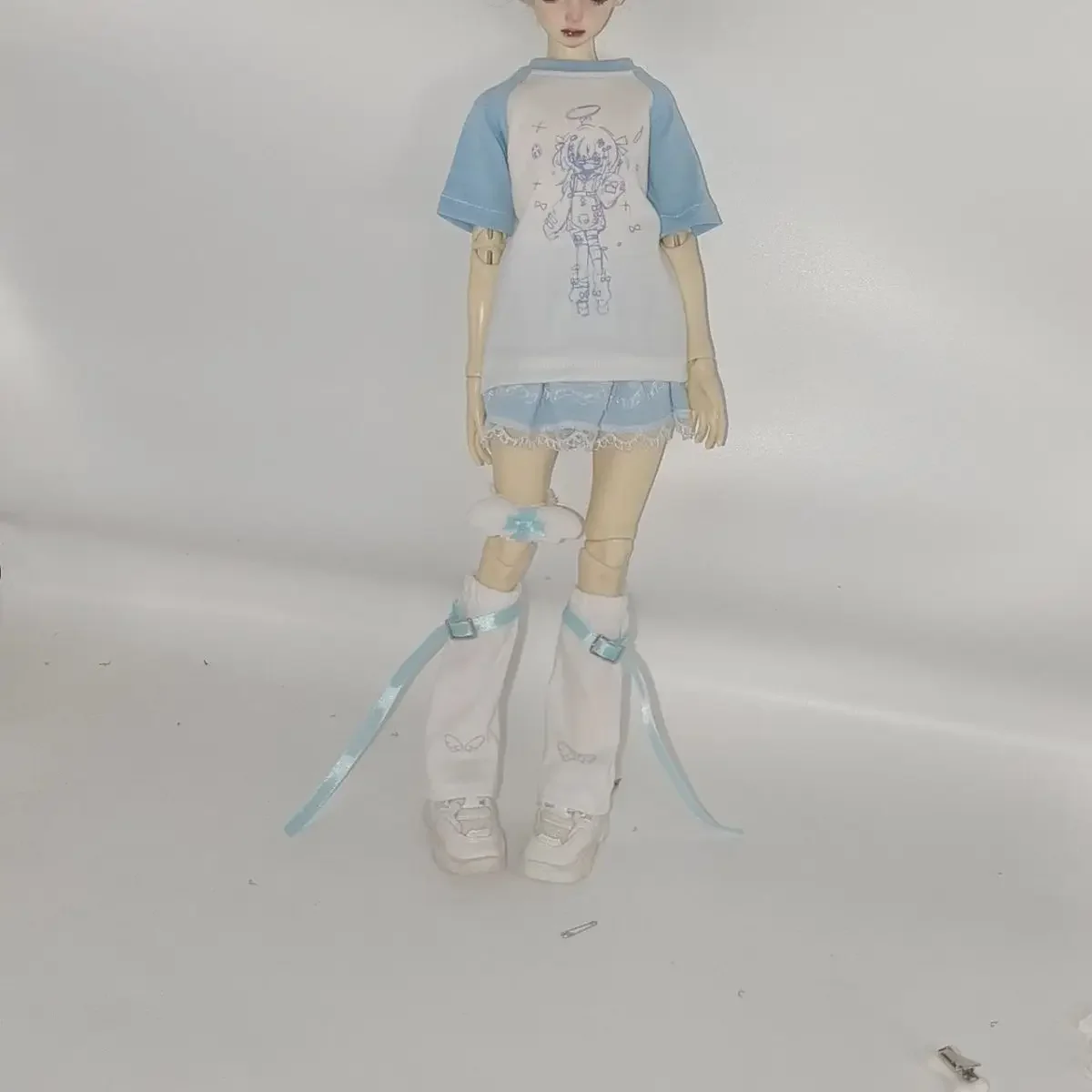 

Кукольный костюм для куклы Bjd 45/30 см, юбка с короткими рукавами или шорты, игрушки для девочек своими руками, платье 1/4 1/6, аксессуары для кукол, без куклы