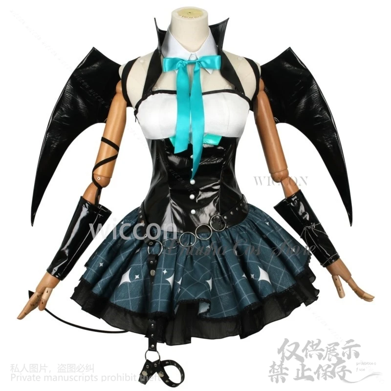 Gioco Progetto Sekai ssiMikuuu Costume Anime Piccoli Procioni Abito Kawaii Jirai Kei Ragazze Lolita Demone Ala Coda Personalizzato